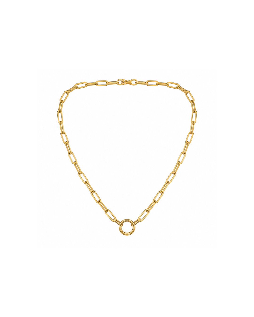 Paperclip Charm Necklace