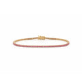 Pink Sapphire Tennis Bracelet