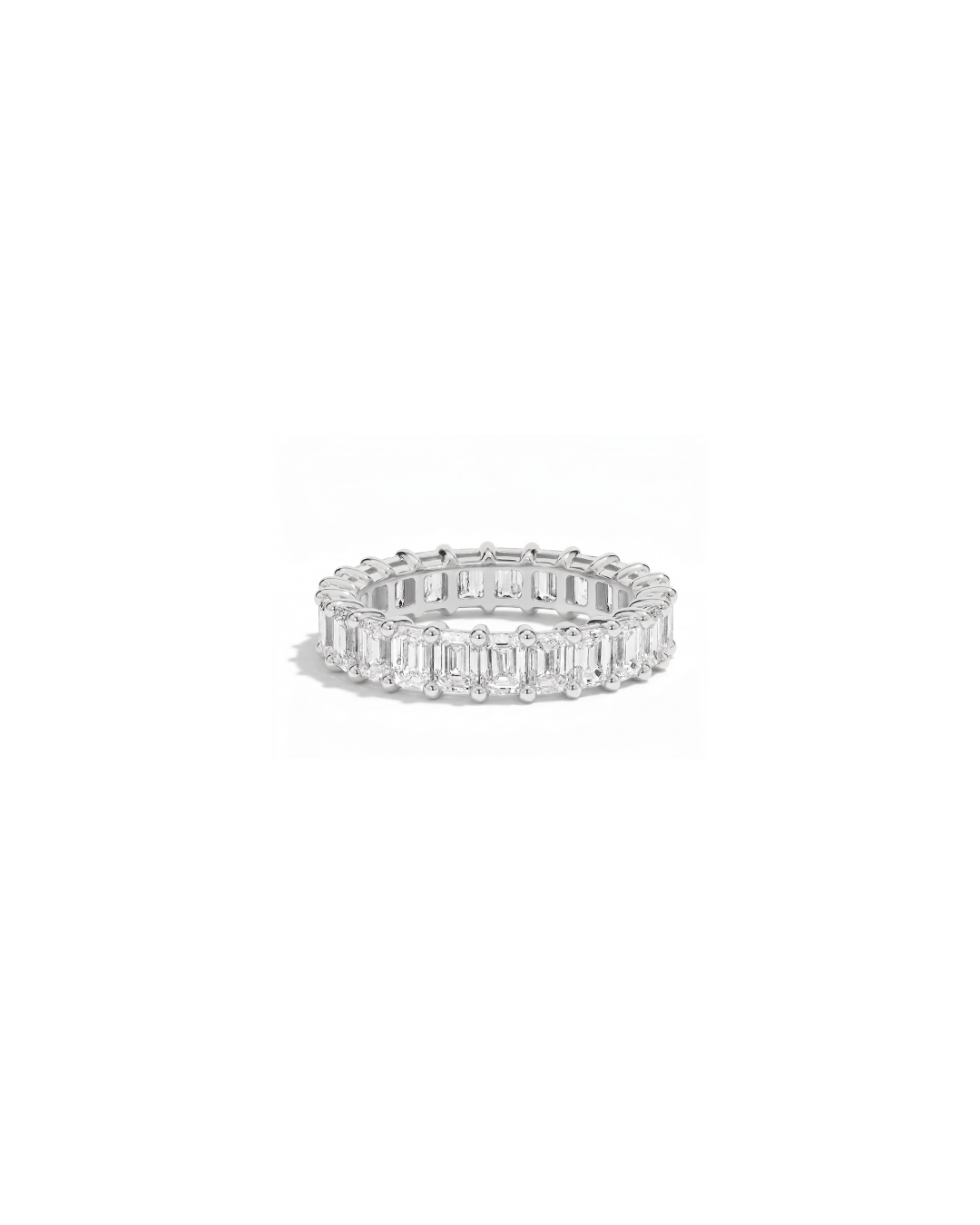 Emerald Cut Eternity Band