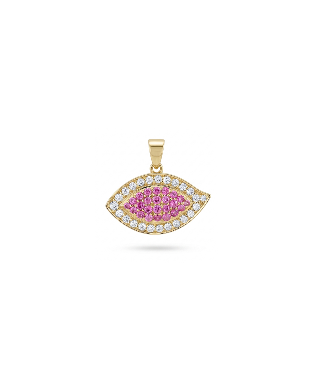 Pavé Pink Sapphire Evil Eye