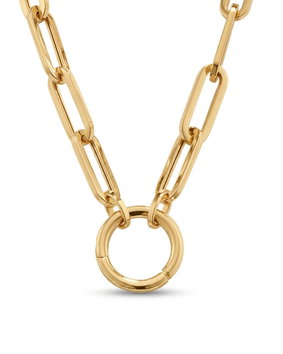 Paperclip Charm Necklace