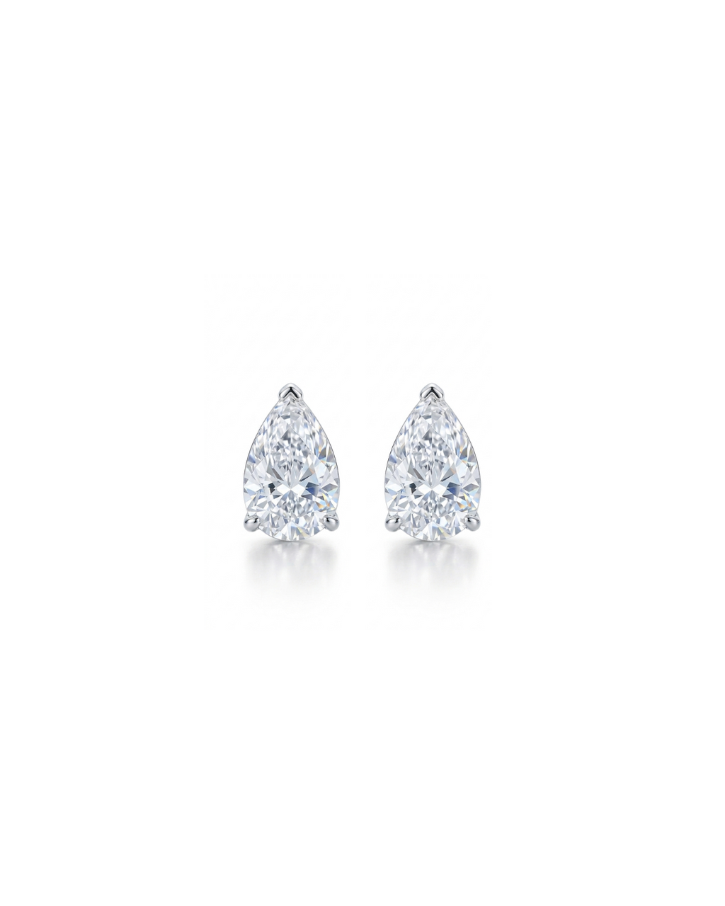 Lab-Grown Pear Studs