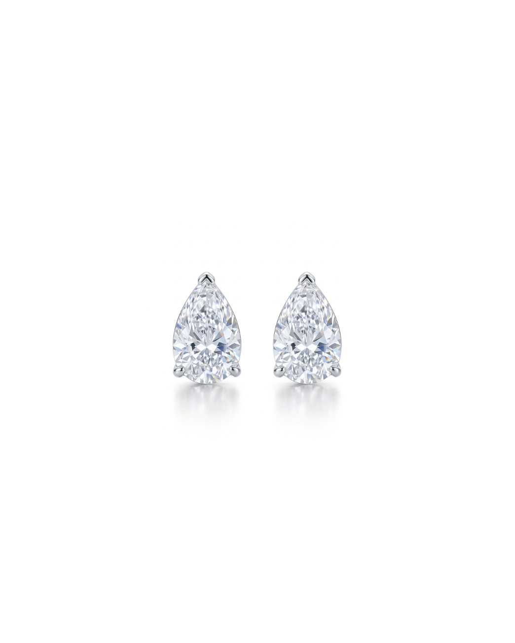 Lab-Grown Pear Studs