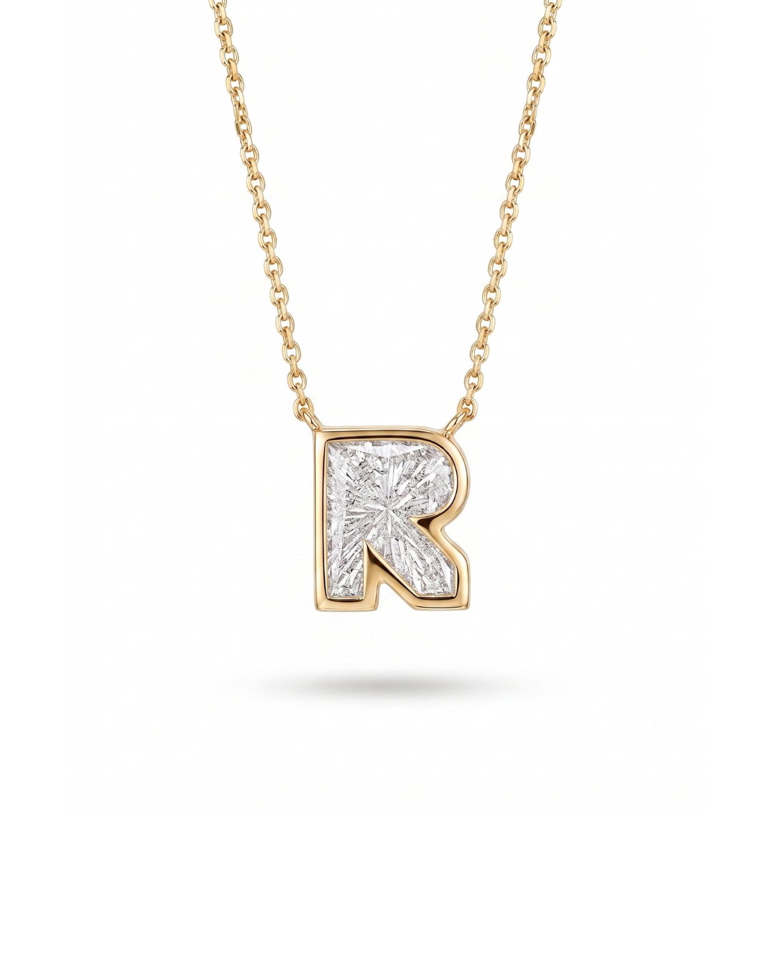 Lab-Grown Diamond Letter Necklace