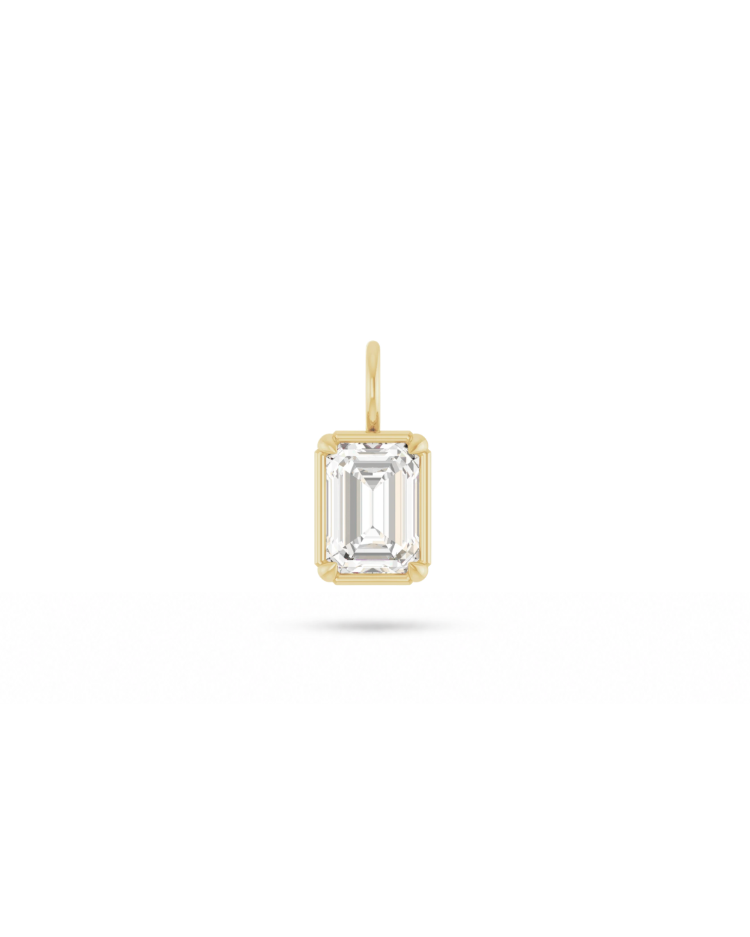 Emerald-Cut Bezel Pendant