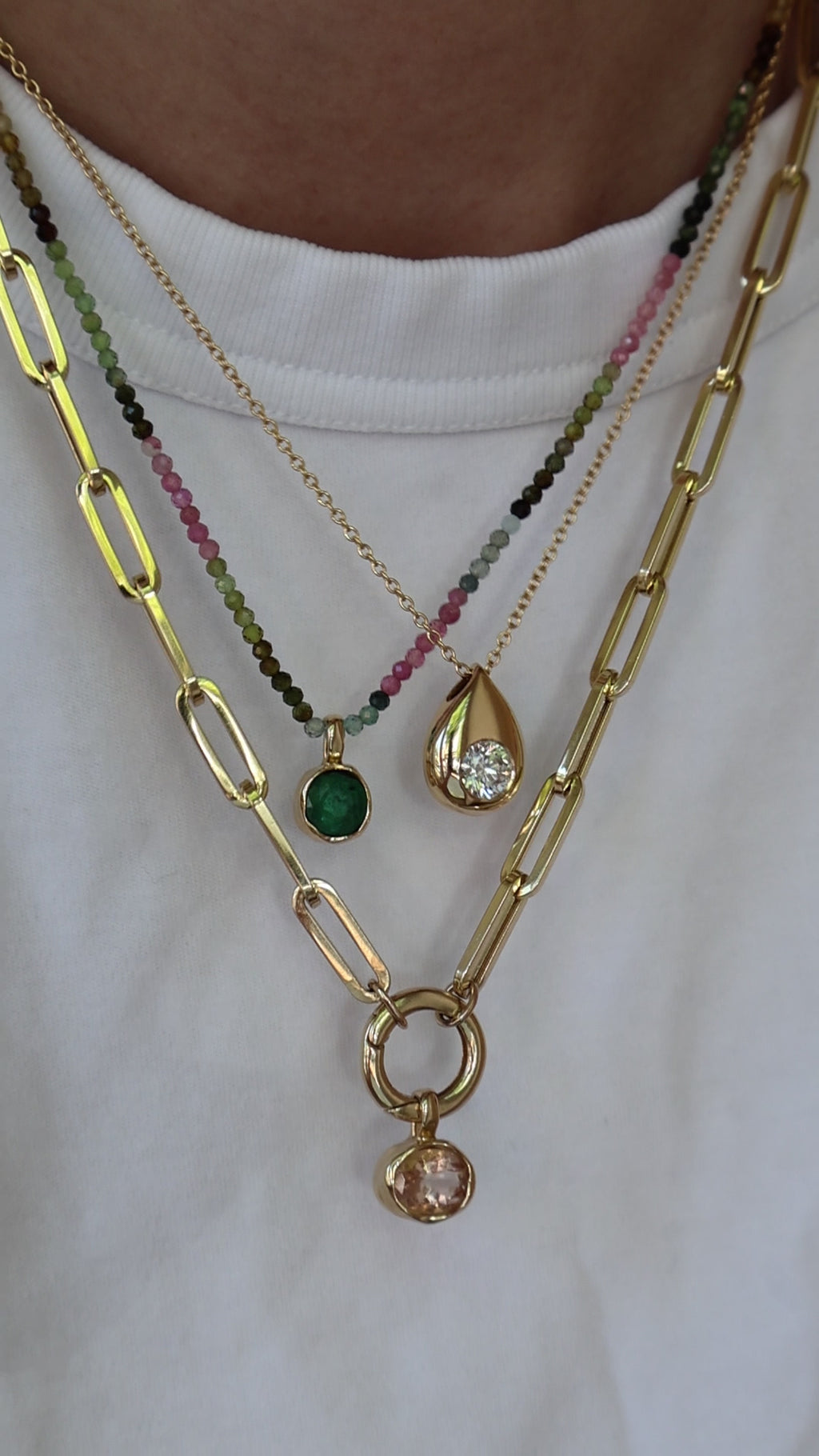 Paperclip Charm Necklace